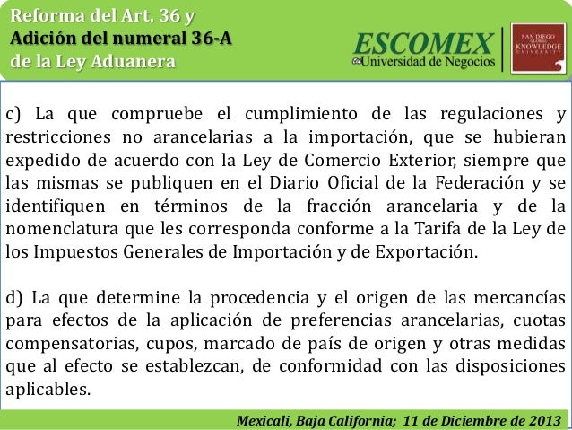 Reformas a la ley adunera dof dic 9-2013