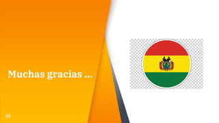 Muchas gracias …
22
 