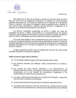 Reformas a la Ley de Impuesto sobre la Renta