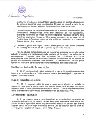 Reformas a la Ley de Impuesto sobre la Renta