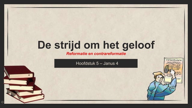 Reformatie deel 1 - Geschiedenis 4de jaar | PPT