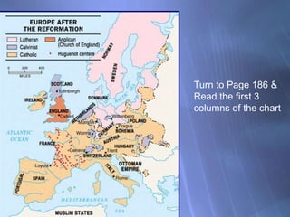 Turn to Page 186 &Read the first 3 columns of the chart