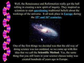 Science Rev Reformation and science rev | PPT