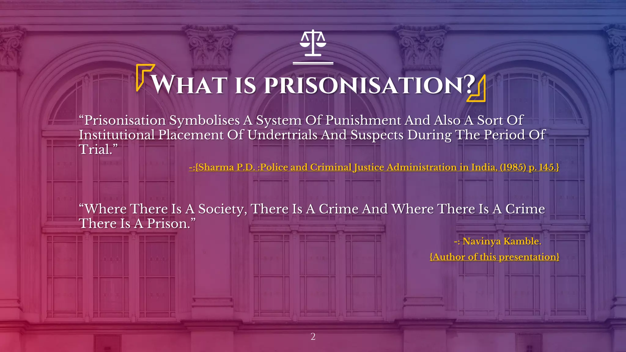 REFORMATION OF PRISONERS UNDER CRIMINAL JUSTICE DELIVERY SYSTEM.pptx