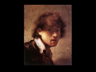 • Rembrandt interested in probing
the states of the soul
• Psychological insight, sympathy
for human affliction
• Light directs attention
• Religious Protestant art vs.
Religious Catholic art
• Piety vs. emotional drama
• Human contemplation vs.
theology
• Humanity of Jesus vs.
triumph of the church
 