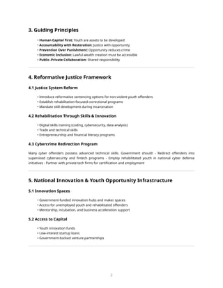 Reformative Training Reformative Justice Policy Framework For Youth Empowerment | PDF