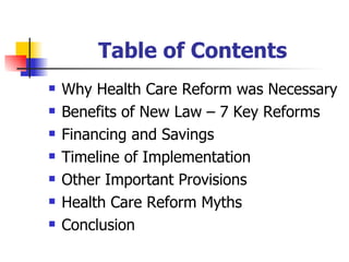 2010 Patient Protection and Affordable Health Care Act | PPT