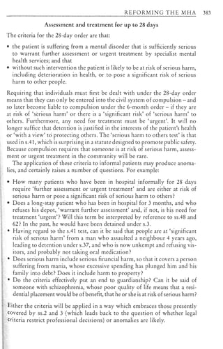 Reforming The Mental Health Act Pdf