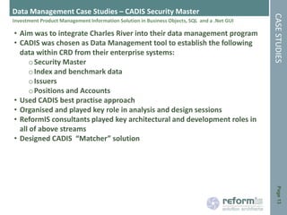 ReformIS Capability Statement