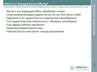 ReformIS Capability Statement