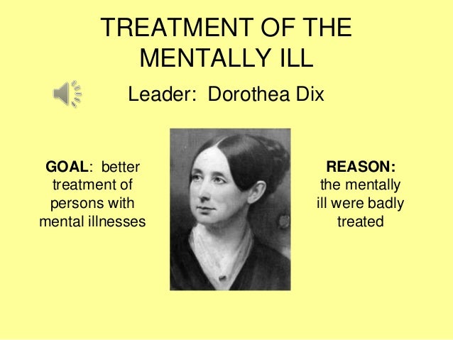 dorothea dix and moral treatment A new moral treatment the enormous new jersey state lunatic asylum at morristown owed its founding to the persistence of dorothea dix, a nurse who famously . dorothea dix and moral treatment A new moral treatment the enormous new jersey state lunatic asylum at morristown owed its founding to the persistence of dorothea dix, a nurse who famously .