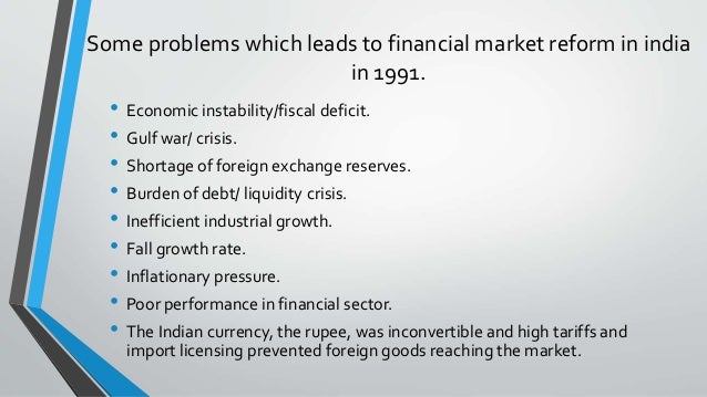 Forex market reforms in india