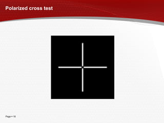 Polarized cross test 