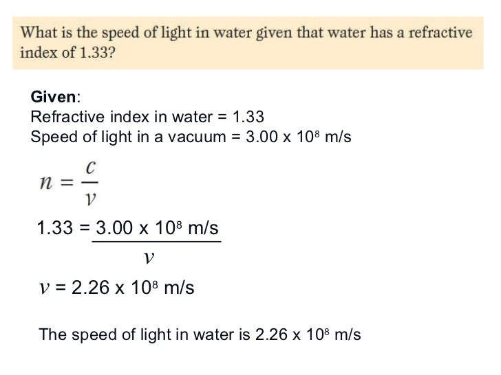 Refraction Refraction