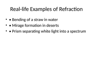 Refraction Presentationgeneral View Pptx