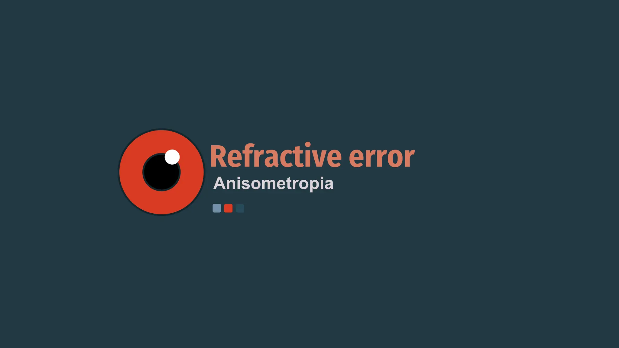 Anisometropia
Refractive error
 