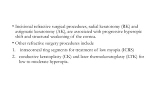 refractive surgeries of cornea and refraction- lasik | PPTX