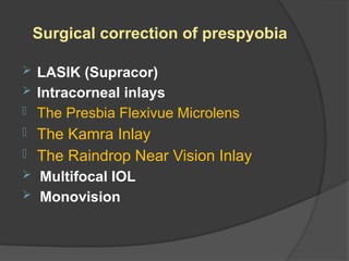 Refractive surgery for undergraduate simply | PPTX