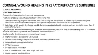 Haze Defect REFRACTIVE SURGERY of the eye and related pathology | PPTX