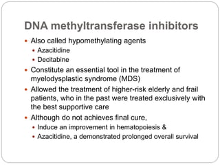 Comparison of HMAs for
treatment of MDS
 