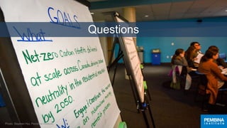 Questions
Photo: Stephen Hui, Pembina Institute
 