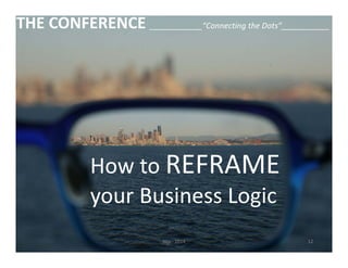 THE CONFERENCE ____________“Connecting the Dots”___________ 
How to REFRAME 
your Business Logic 
Nijs ‐ 2014 12 
 