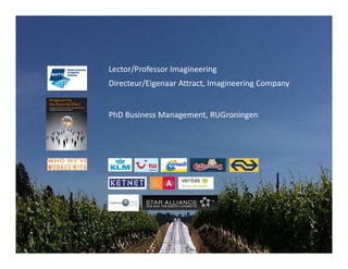 Lector/Professor Imagineering 
Directeur/Eigenaar Attract, Imagineering Company 
PhD Business Management, RUGroningen 
Nijs ‐ 2014 2 
 