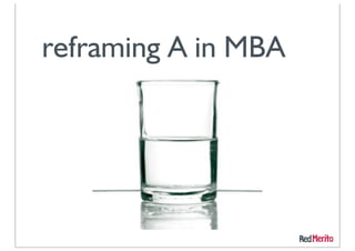 reframing A in MBA
 