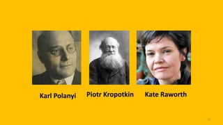14
Karl Polanyi Piotr Kropotkin Kate Raworth
 