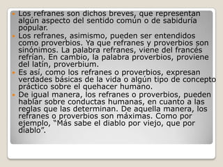 Refranes | PPTX