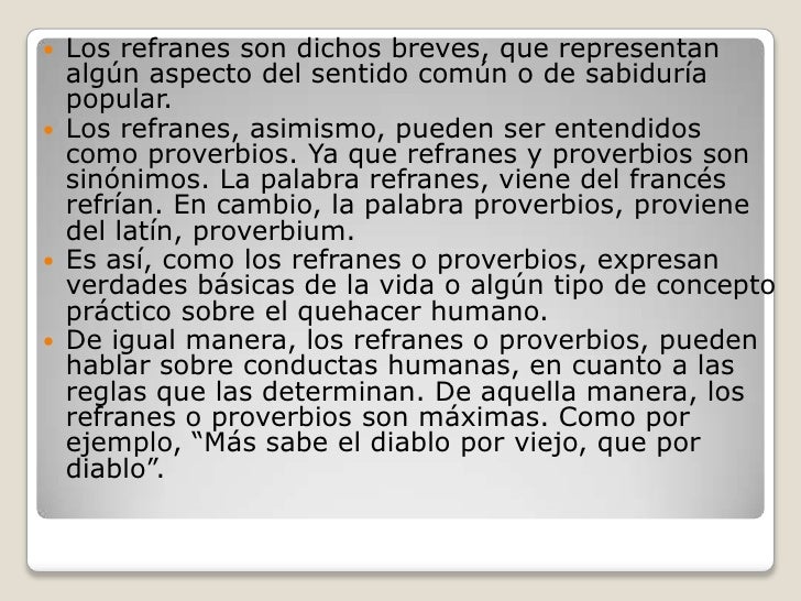 Refranes