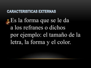 Refranes | PPTX