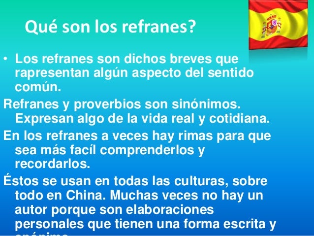 Refranes