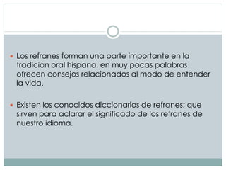Refranes | PPTX