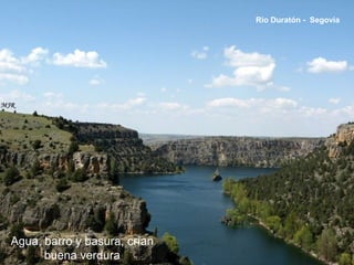Agua, barro y basura, crían
buena verdura
Rio Duratón - Segovia
 