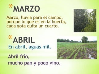 *MARZO
*ABRIL
 