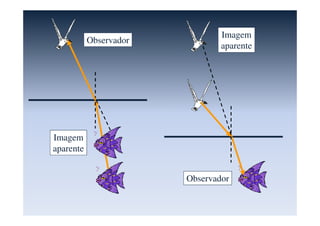 Imagem
aparente
Imagem
aparente
Observador
Observador
 