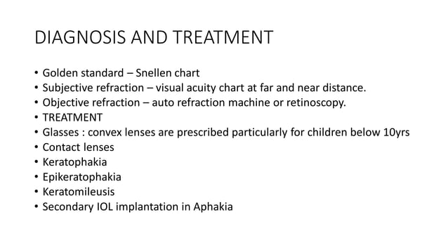 REFRATIVE ERROR BASICS FOR MEDICAL AND NURSING STUDENTS | PDF | Eye and ...
