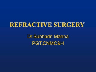 Dr.Subhadri Manna
PGT,CNMC&H
 
