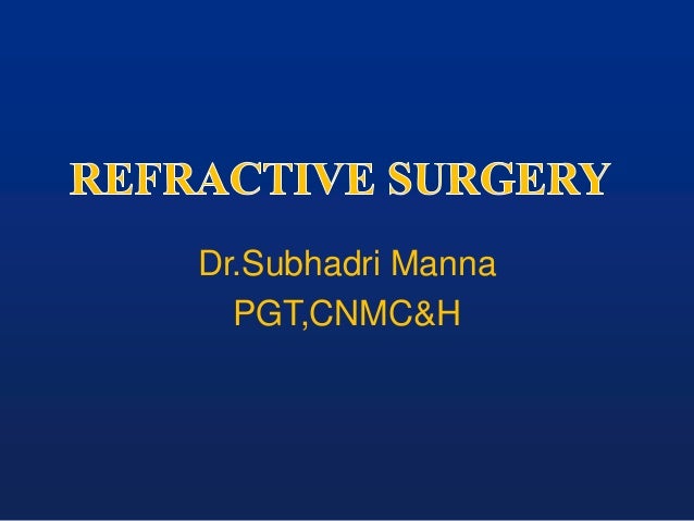 Refrective Surgery Ppt