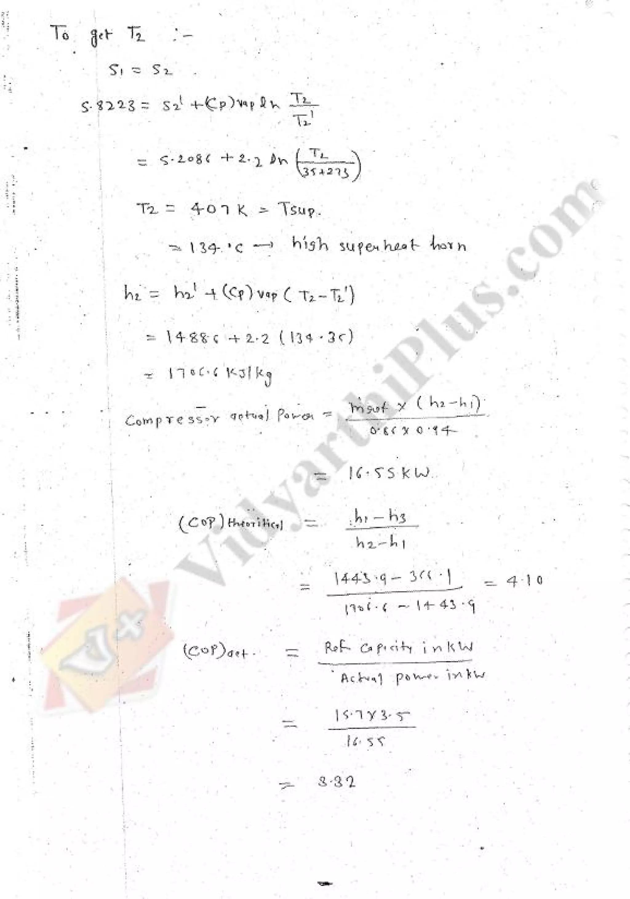 Refregeration & Air Conditioning 1 (RAC) Mechanical Engineering Handwritten classes Notes (Study Materials) for IES PSUs GATE
