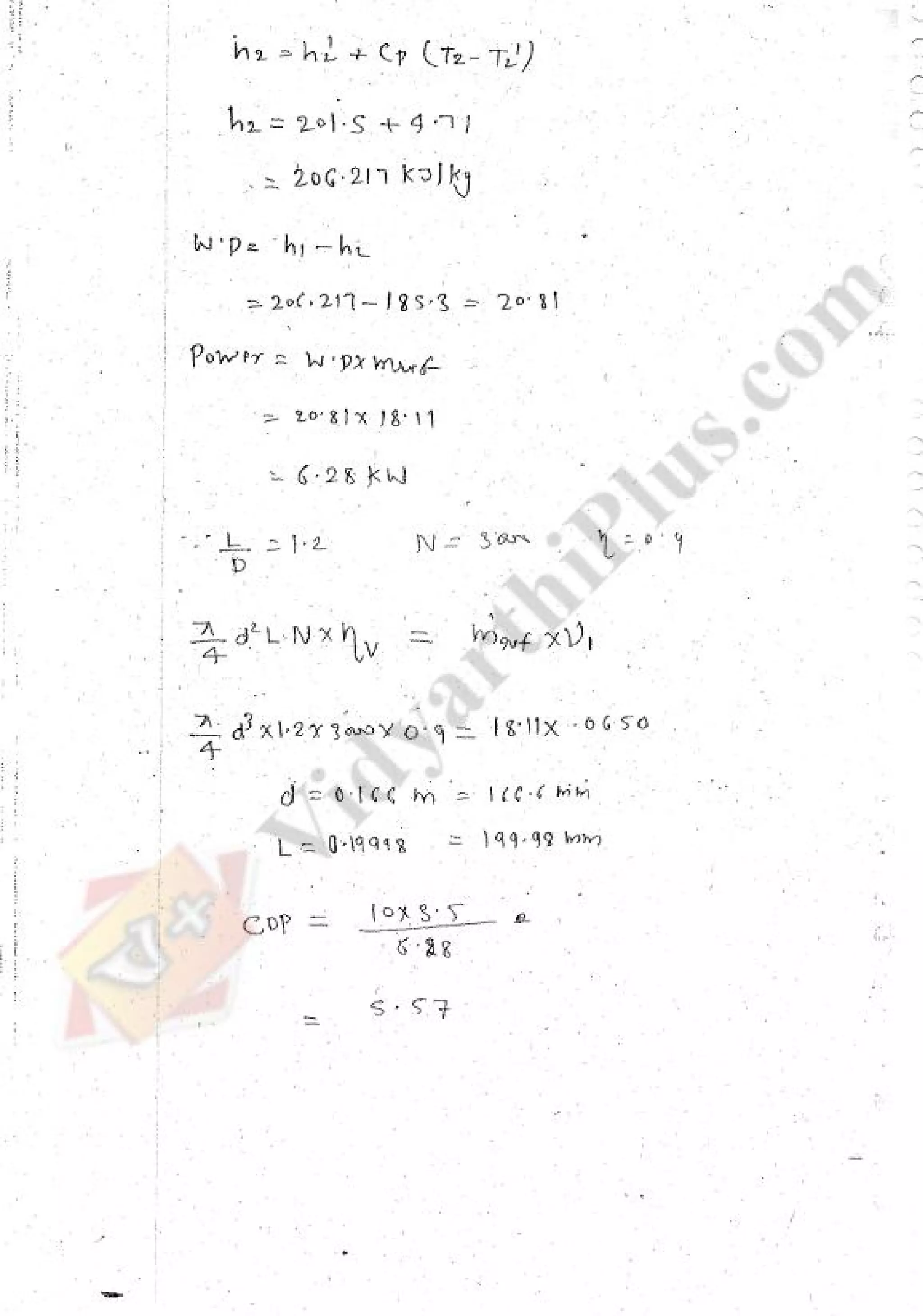 Refregeration & Air Conditioning 1 (RAC) Mechanical Engineering Handwritten classes Notes (Study Materials) for IES PSUs GATE