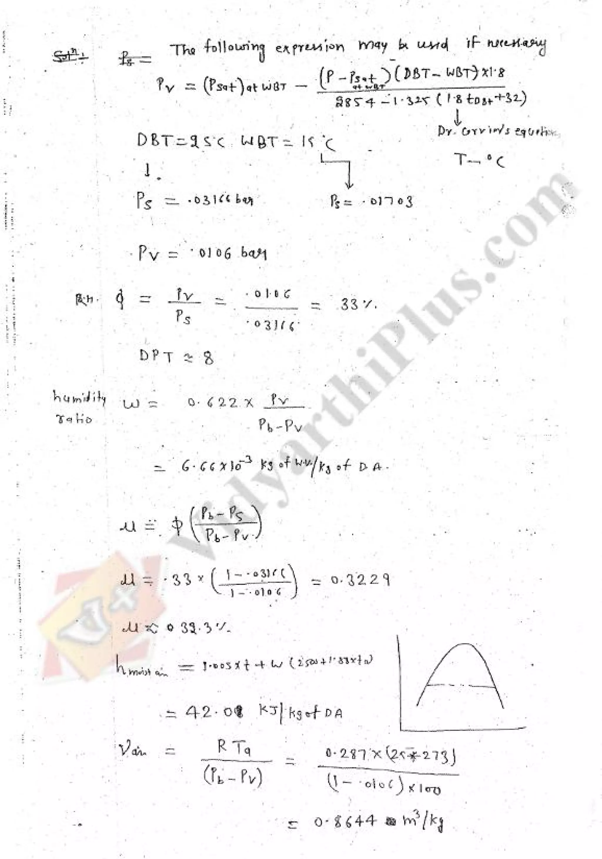Refregeration & Air Conditioning 1 (RAC) Mechanical Engineering Handwritten classes Notes (Study Materials) for IES PSUs GATE