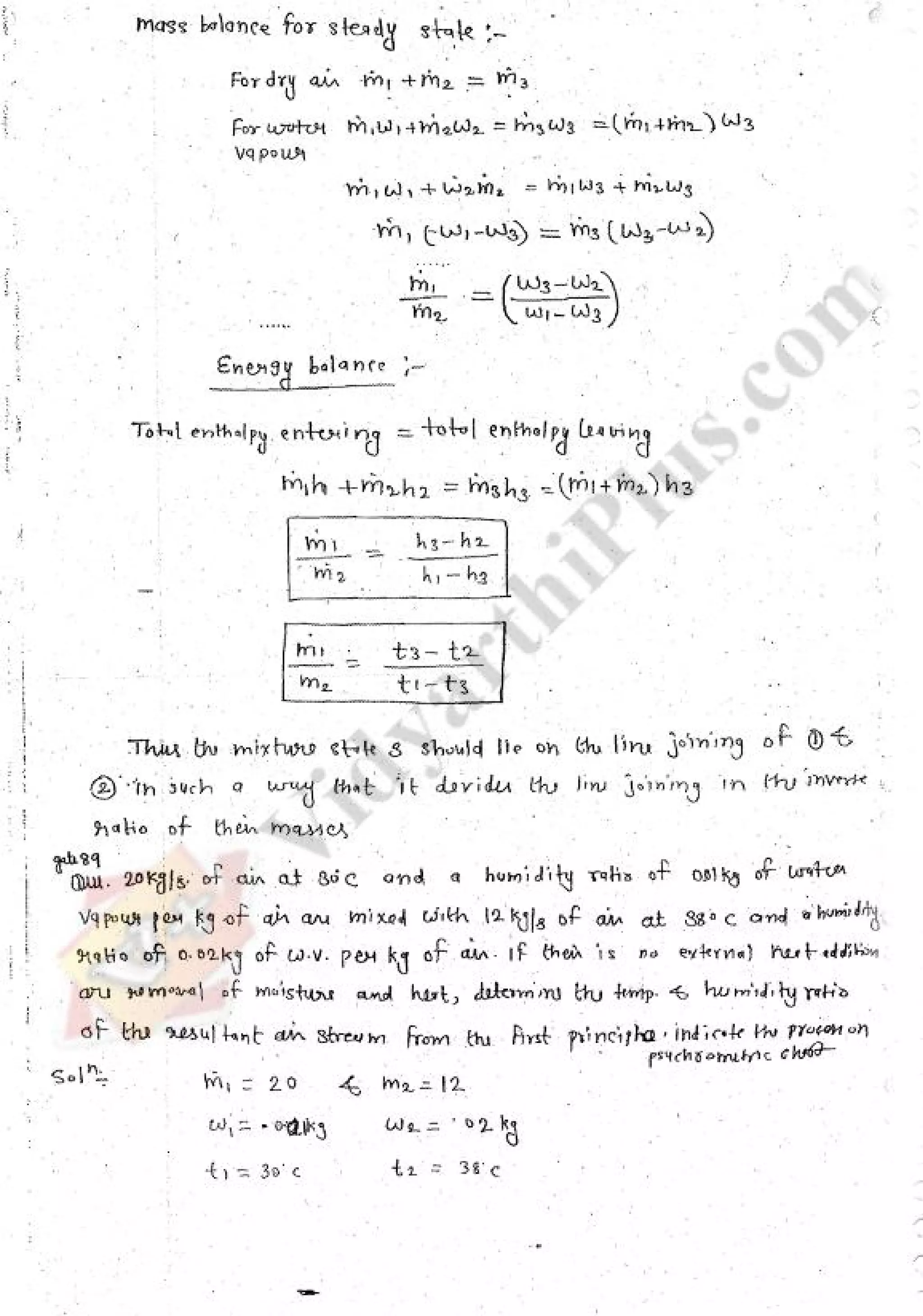 Refregeration & Air Conditioning 1 (RAC) Mechanical Engineering Handwritten classes Notes (Study Materials) for IES PSUs GATE