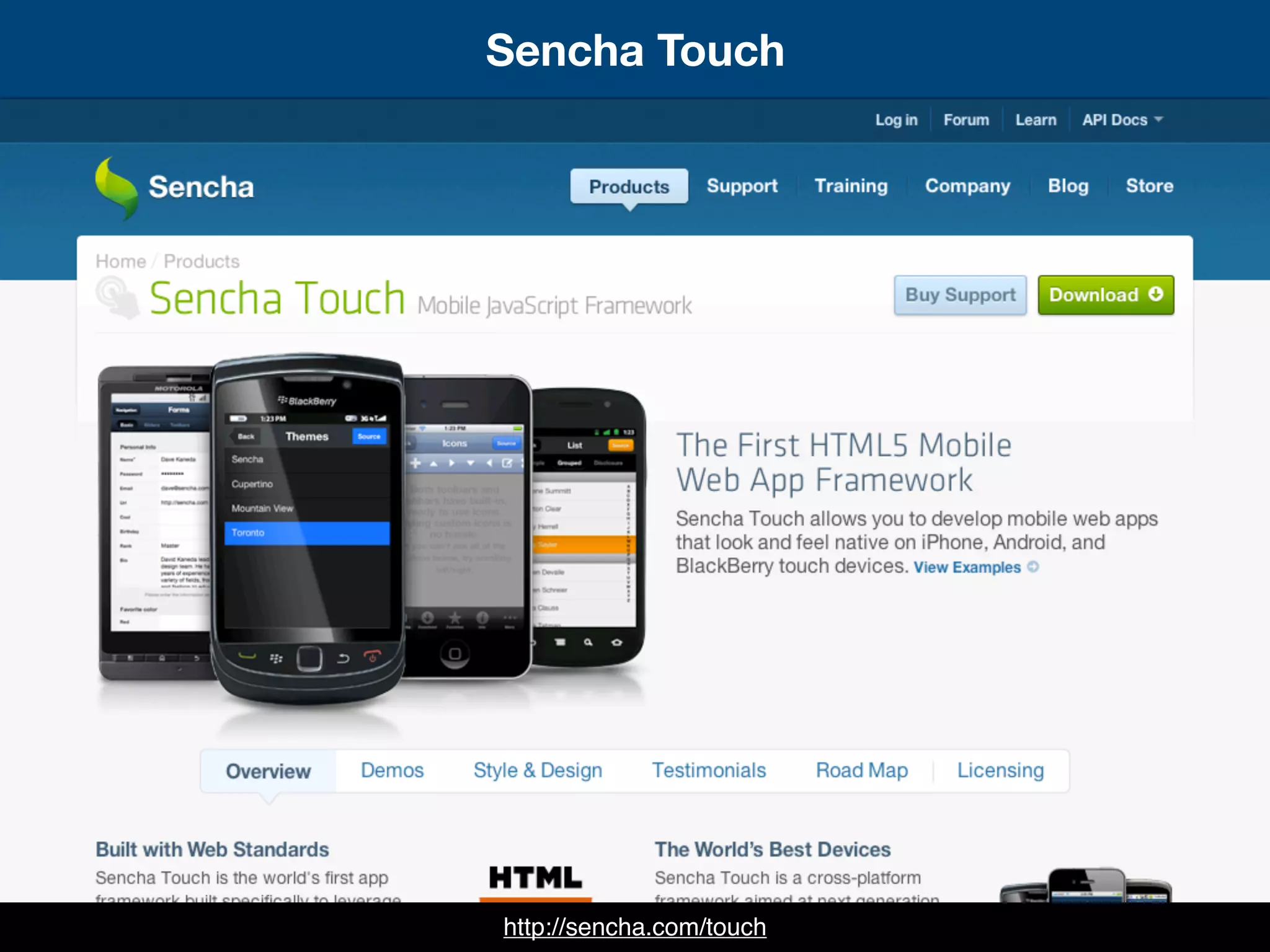 Sencha Touch
http://sencha.com/touch
 