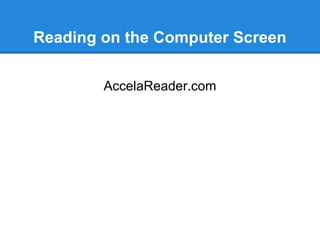 Accelareader Speed Reading Refresher Course | PDF