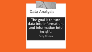 Data Analysis
 