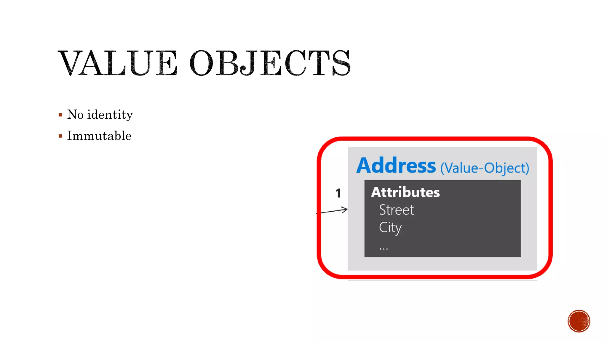  No identity
 Immutable
 