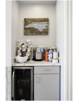 Refreshment station at O2 Dental Group of Wilmington