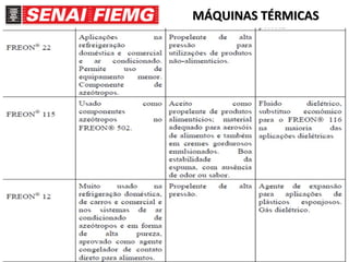 8
MÁQUINAS TÉRMICASMÁQUINAS TÉRMICAS
Fluidos Refrigerantes
 